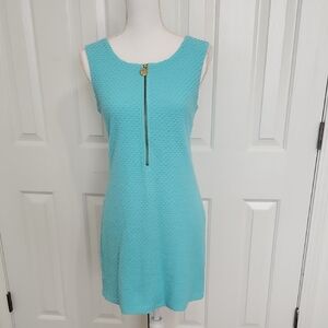 Lilly Pulitzer Shorely Blue Lynd Shift Dress Aqua Blue Medium
